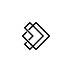Abstract initial monogram logo design, icon, can be used for luxurious and elegant businesses.