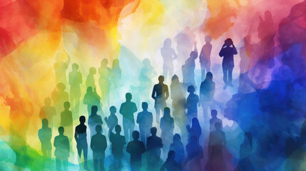 Diversity and Inclusion: People Standing Together in an Inclusive Community