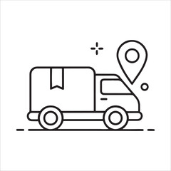 Modern Delivery Van Vehicle Illustration