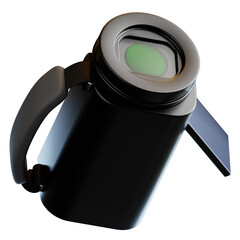 3D Render of Black Handycam