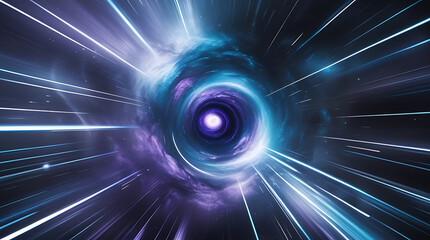 abstract blue background with binary code