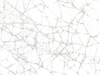 abstract transparent background of cracked glass