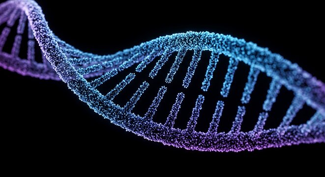 Detailed 3D Representation of DNA Structure