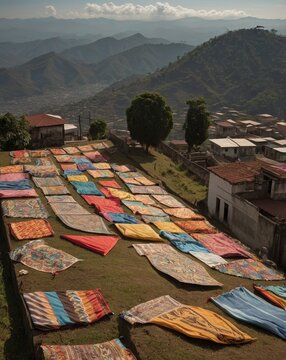 Giant Kites over Guatemalan Cemetery on All Saints
