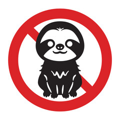 ナマケモノ禁止マーク