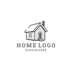 Fototapeta premium Real estate design element home logo vector