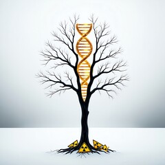 Obraz premium Tree of Life in Nuclear Winter
