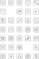 Abstract geometric pattern with bold outlines and vibrant color accents silhouette