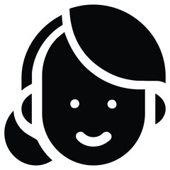 Smiling Woman Abstract Illustration