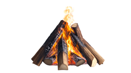 campfire or bonfire burning png