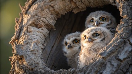 For a stunning close-up portrait of the great horned owl, long-eared owl, or great grey owl, consider its captivating face and intense eyes amidst the wild forest nature in America