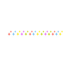 colorful star border decoration