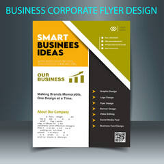 modern business flyer design template