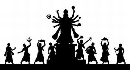 Goddess Durga worship celebration durga puja festival