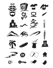 Fototapeta premium Vector set of different medical icons on white