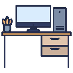 Office Desk Icon