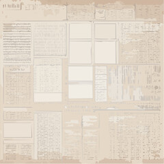 Obraz premium Grunge old newspaper texture background wallpaper