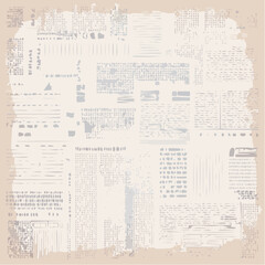Obraz premium Grunge old newspaper texture background wallpaper