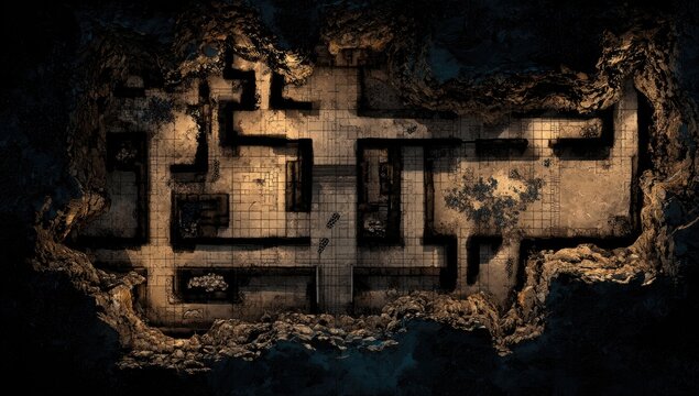Underground labyrinth map