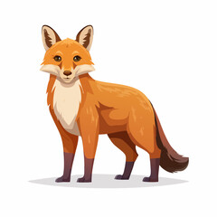 Obraz premium Adorable Fox Illustration: Captivating Wildlife Art with Exquisite Detail and Vibrant Colors