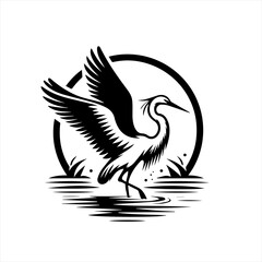 Obraz premium vector illustration of an eagle