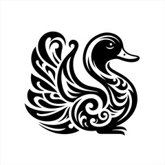 Obraz premium black and white peacock