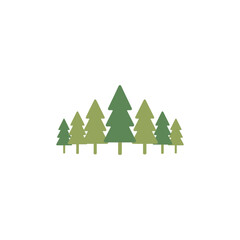 Obraz premium A simple vector illustration of a pine forest.