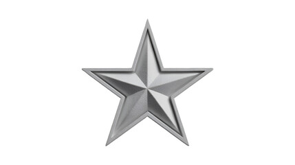 Fototapeta premium White star award symbol 3D render design element