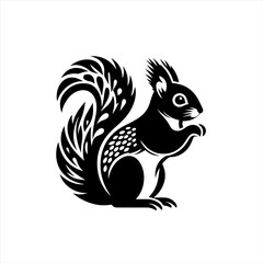 Obraz premium Ornate squirrel illustration