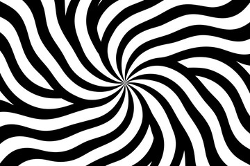 Abstract black and white swirl pattern silhouette