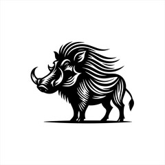 Fototapeta premium Warthog illustration isolated on white