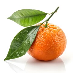 orange with leaf