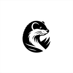 Obraz premium Ferret illustration isolated on white