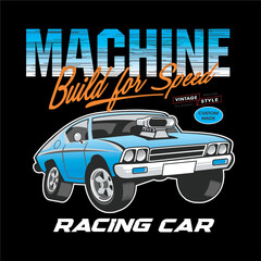 retro car vector illustration