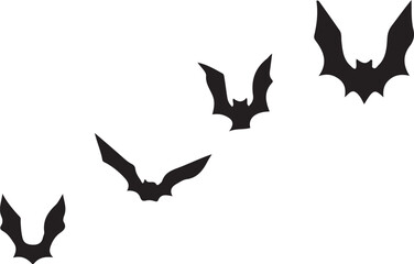 Black and white vector illustration of flying birds with an abstract background