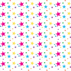 small stars with different colours design for textile and print industry