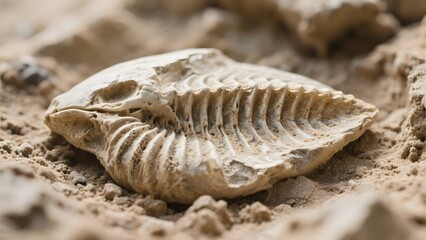 Fossilized Trilobite Embedded in Sedimentary Rock