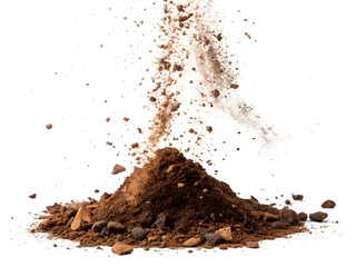 Colorful spices and herbs cascade and pile up against a dark background