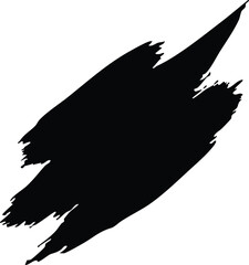 strong black brushstroke, ideal for grunge and artistic designs