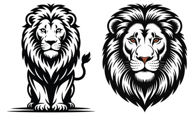 lion head vector