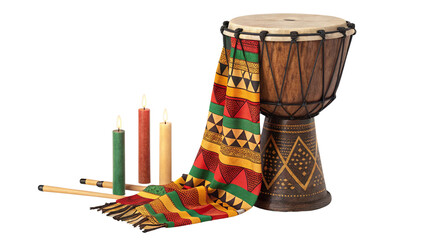 Celebrating Kwanzaa with drumming candles and heritage for unity and creativity