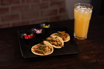 Mexican Street Tacos with Traditional Salsas