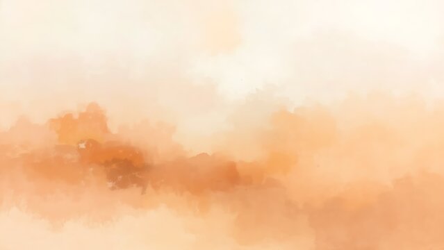 Fototapeta ウォームトーンの柔らかな水彩抽象背景