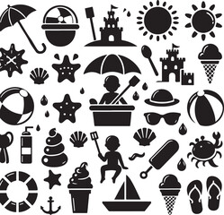 Travel and landmarks icon set vector illustration with holiday design collection