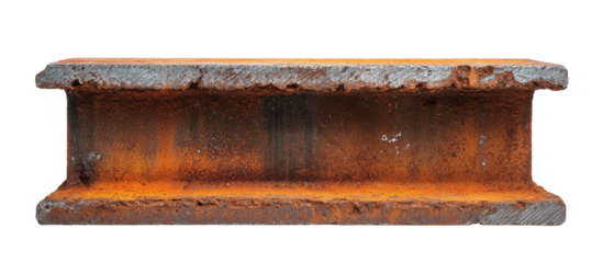 Rusty metal beam