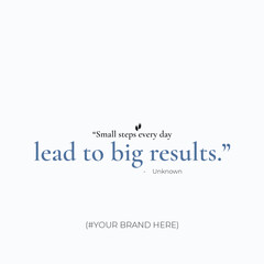 Daily Growth Motivation Quote Vector – Minimal Style