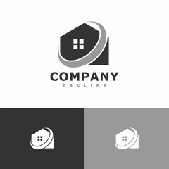 house and circle logo