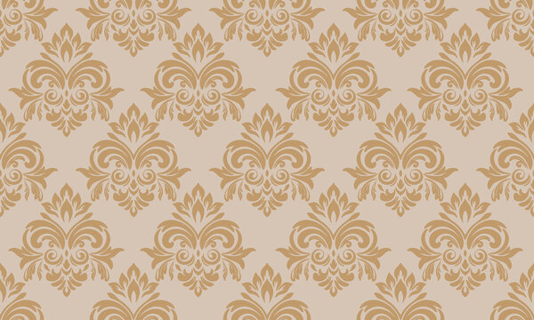 Seamless Classic Pattern in Camel Beige
