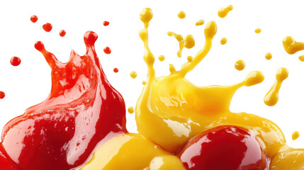 Juicy Burst: Vibrant close-up of a juicy splash of colorful fresh fruit