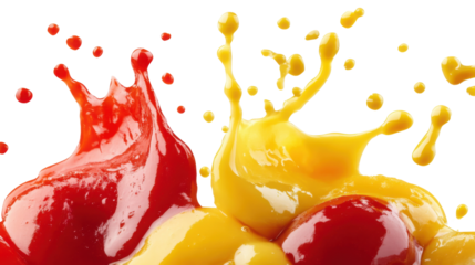 Juicy Burst: Vibrant close-up of a juicy splash of colorful fresh fruit